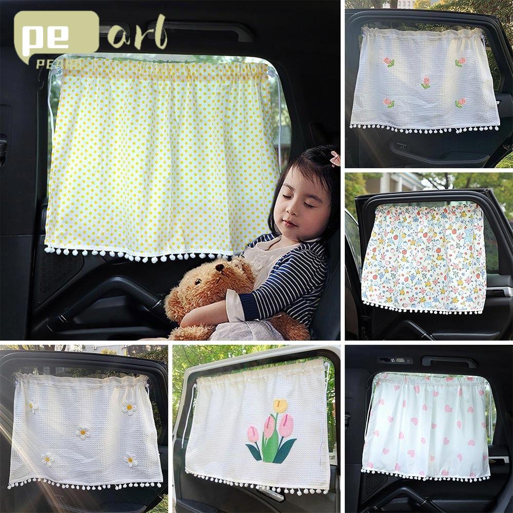 .Rèm Cửa Sổ Xe Hơi Họa Tiết Hoạt Hình Chống Tia UV Có Thể Điều