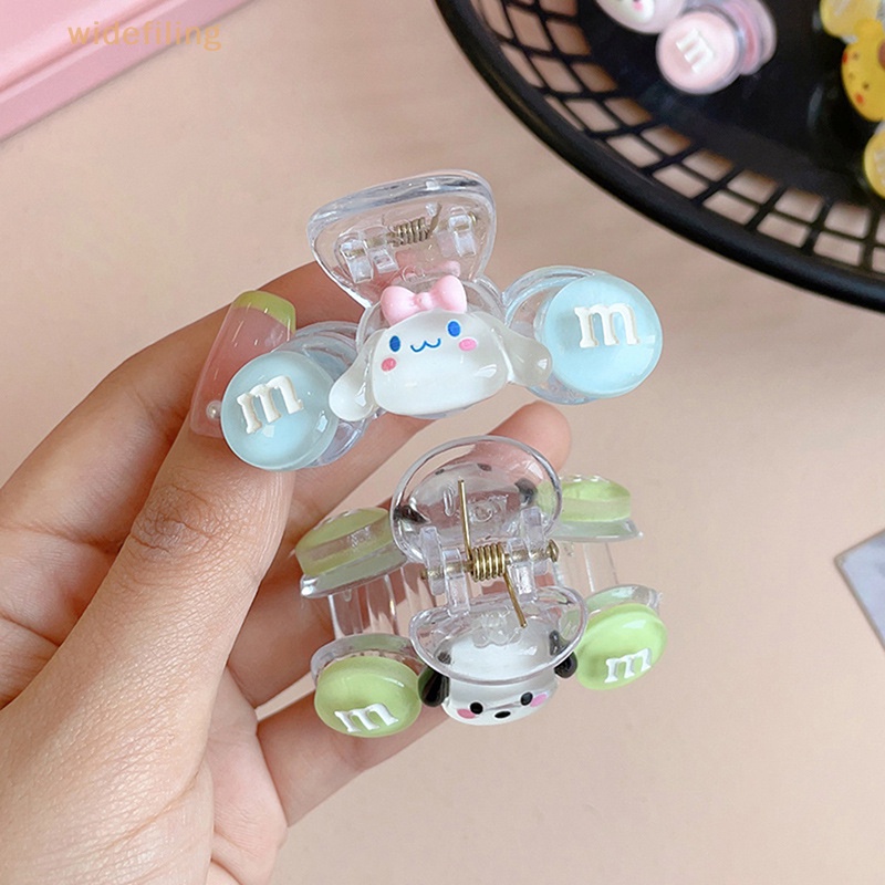 Kẹp Tóc Bằng Pu Hình Cá Mập Melody Cinnamoroll Kuromi Dễ Thương Y2K