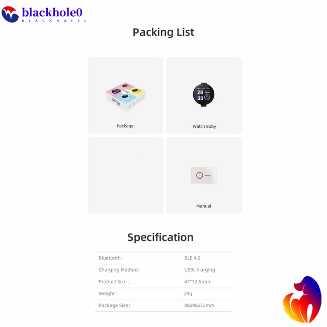 Bộ Đồng Hồ Thông Minh D18s Màn Hình 1.44 Inch 90mah Bluetooth 4.0 Có Thể Theo Dõi Giấc Ngủ