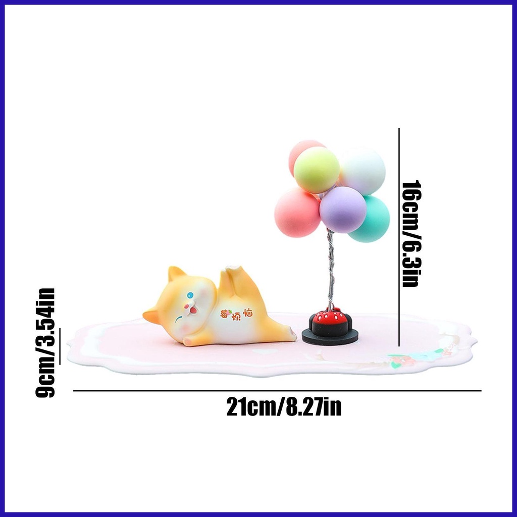 Đồ trang trí Chú Chó Bong Bóng Nhiều Màu Mini Dễ Thương Trang Trí Bảng Điều Khiển Xe Hơi