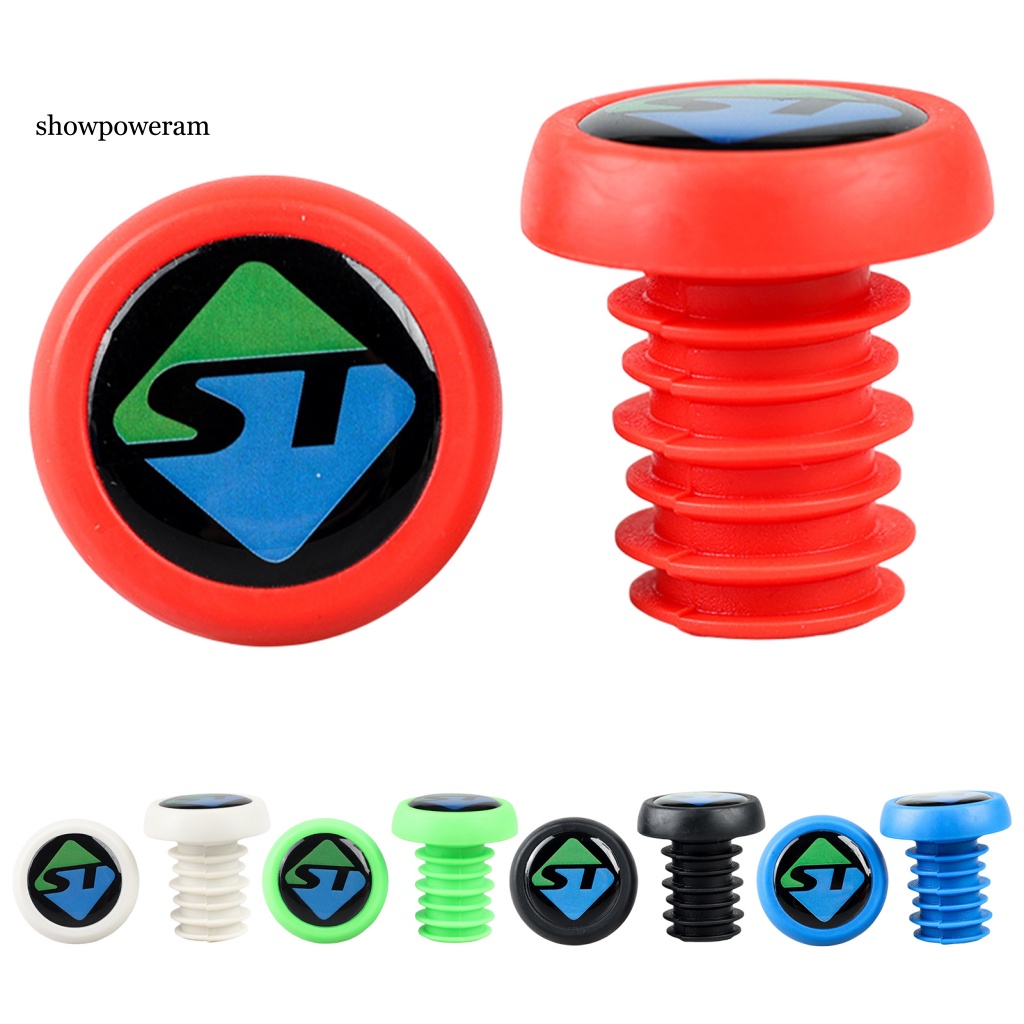 1 Cặp Nút Chắc Chắn Gắn Tay Lái Xe Đạp Chất Liệu Tpe Sturdy