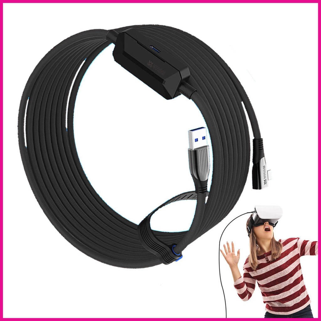 Dây Cáp Nối Dài Tai Nghe 5M / 16.4FT VR Cổng USB 3.0 Loại A Sang USB Cho Oculusquaest Link VR fotvn