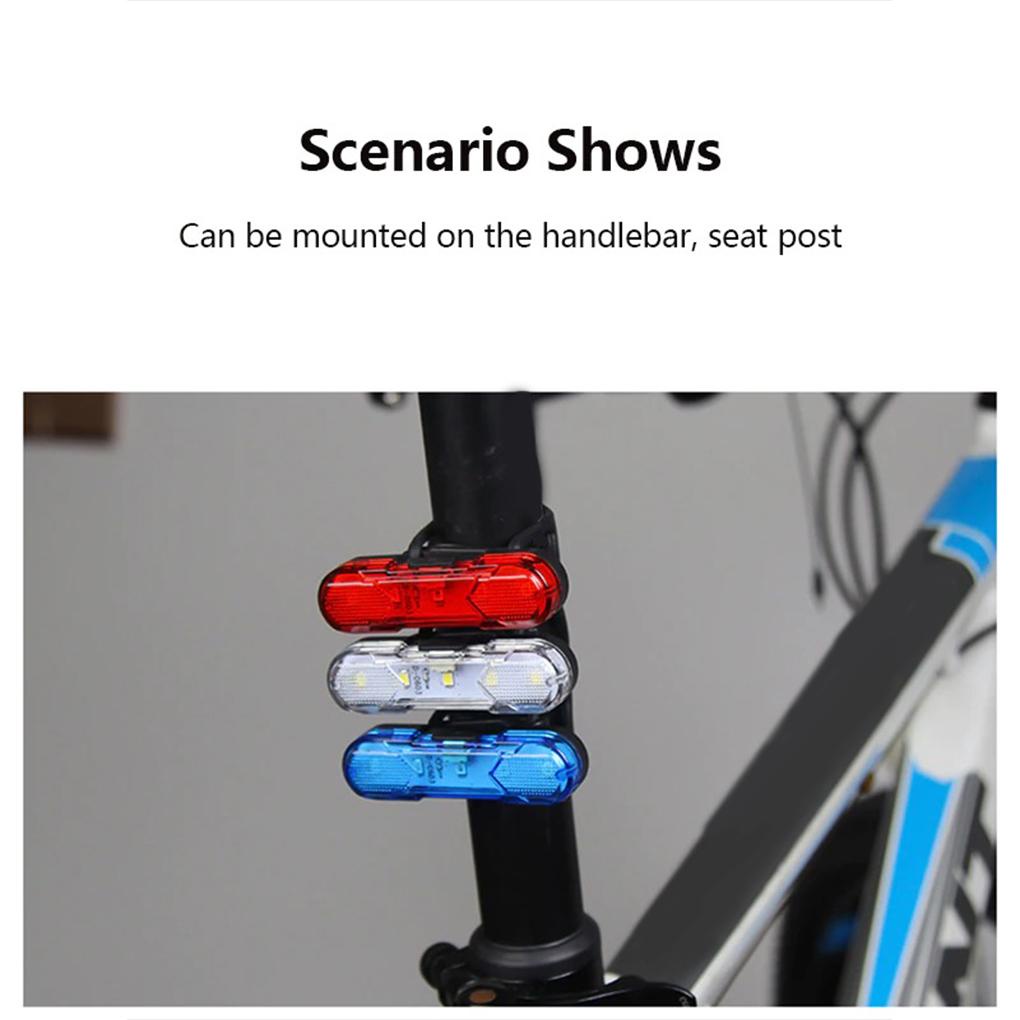 Đèn Hậu 30lm Chống Thấm Nước 360 Độ Cho Xe Đạp Leo Núi° Đèn Đuôi Xe Đạp Leo Núi Ban Đêm Xoay Được Có Thể Tháo Rời