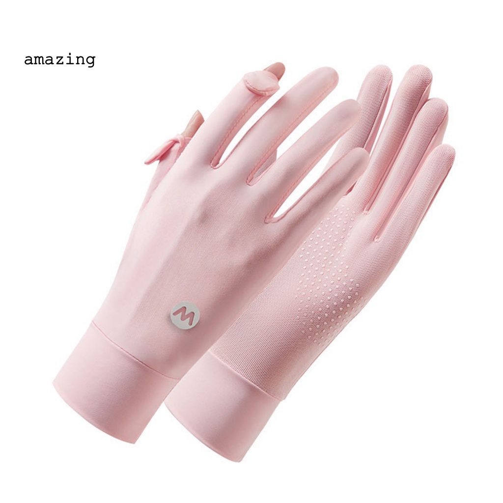 1 Đôi Găng Tay Chống Trượt Có Thể Chạm Màn Hình Cảm Ứng Thời Trang Mùa Hè Dành Cho Nữ