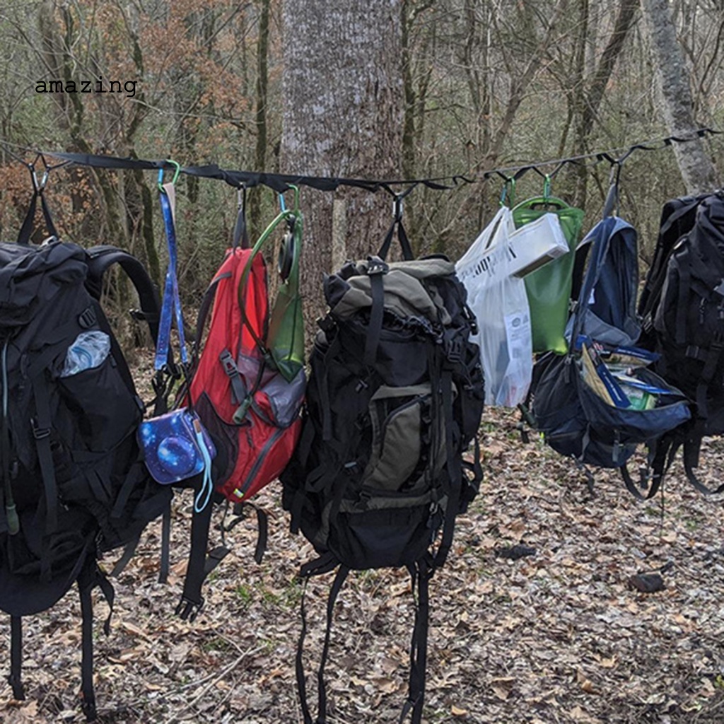 Dây Treo Quần Áo Cắm Trại Kèm Móc Chắc Chắn Tiện Dụng