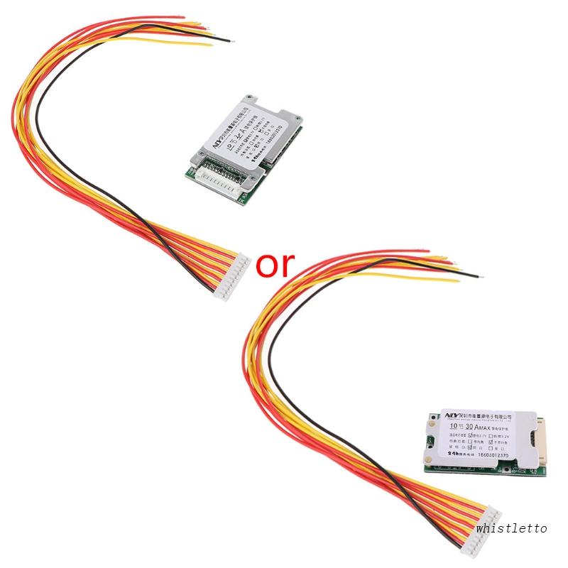 Bảng Mạch Bảo Vệ 10S 36V 30A Li-ion BMS PCB Có Chức Năng Điều Khiển Nhiệt Độ