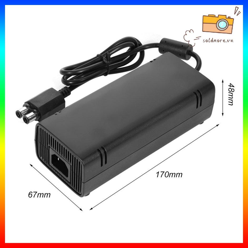 Mini Sealed AC Brick Adapter Cung Cấp Điện cho Xbox 360 Slim Với Cáp Sạc