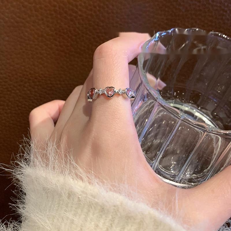 Nhẫn Hình Trái Tim Phong Cách Hàn Quốc Thời Trang Cho Nữ