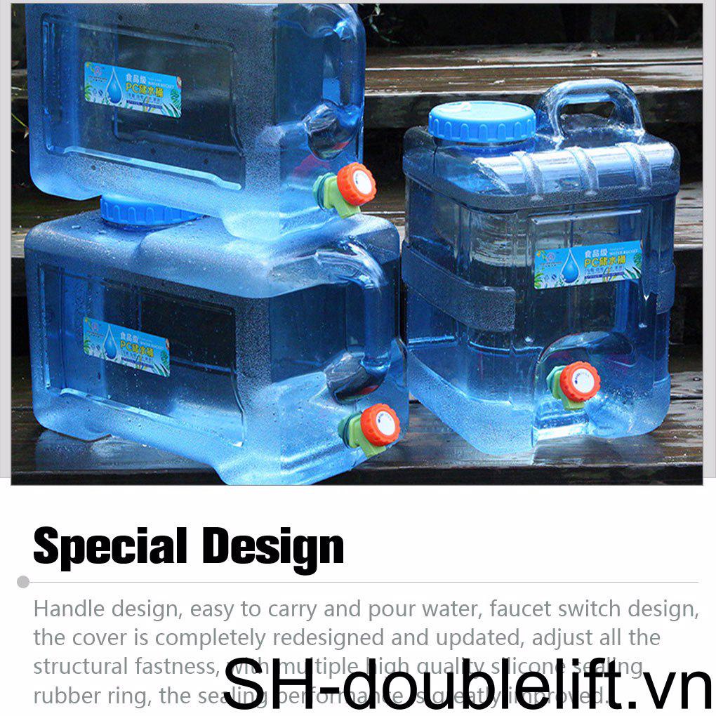 Thùng Đựng Nước Sức Chứa Lớn Chất Liệu Dày Dặn Tiện Dụng Mang Theo Cắm Trại / Dã Ngoại