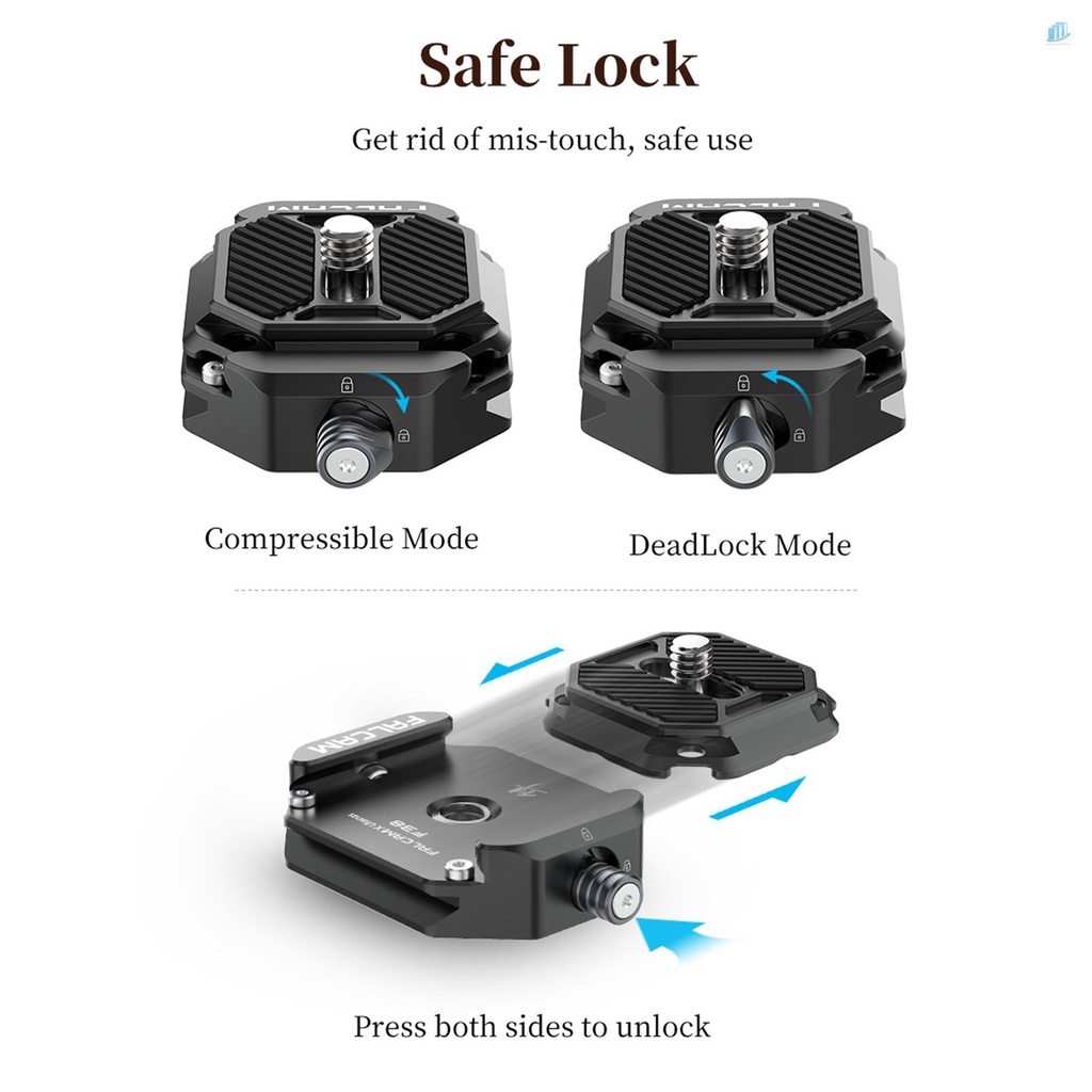 Đế Tháo Lắp Nhanh FALCAM F38 Bằng Hợp Kim Nhôm Cho Tripod Đầu Tải Trọng Tối Đa 15kg