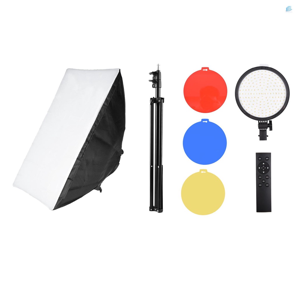 Hộp Đèn LED Mềm Chụp Ảnh 45W 50x70cm / 20x28in * 1 + 3200K-5600K * 1 + Bộ Lọc Màu * 3 (Đỏ / Vàng / Xanh Dương) +
