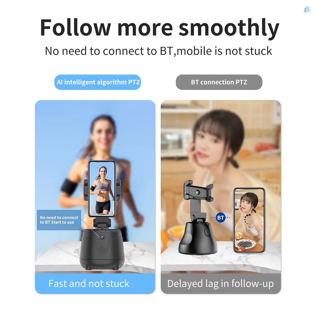 Giá Đỡ Điện Thoại Thông Minh Xoay 360 Độ° Giá Đỡ Ba Chân Xoay Tự Động Cho Điện Thoại Hỗ Trợ Quay Video / Live Streaming Vlog Selfie