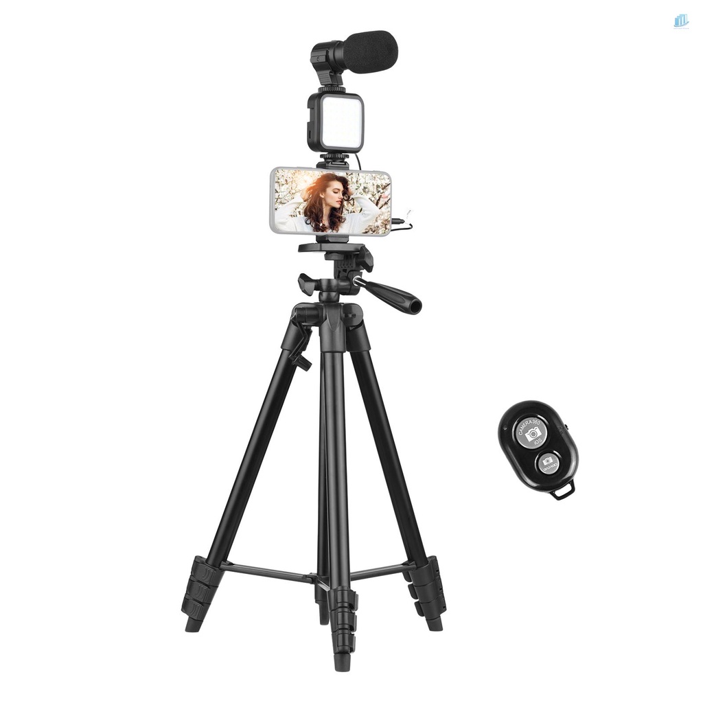 Bộ Giá Đỡ Ba Chân 53 Inch + Micro + Kẹp Điện Thoại Thông Minh + Điều Khiển Từ Xa Cho smartwatchinone 53 Inch