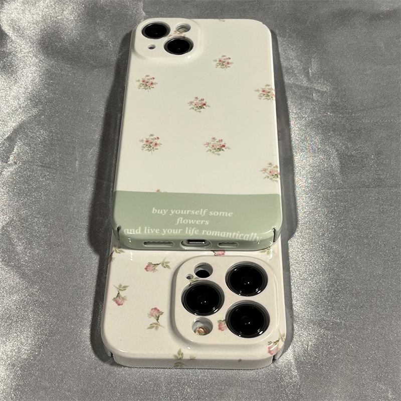 Ốp Điện Thoại Cứng Họa Tiết Hoa Đơn Giản Thời Trang Cho Iphone 8 11 13iPhone12 Apple 14 x7xs AXT9