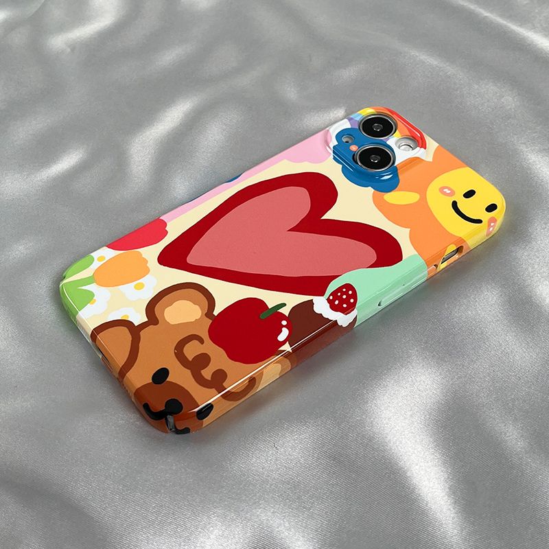 Ốp Điện Thoại Cứng In Hình Gấu Kiểu Graffiti Cho Apple Iphone 11 1412 xr / / Film 813 XsPromax7 ZVY8