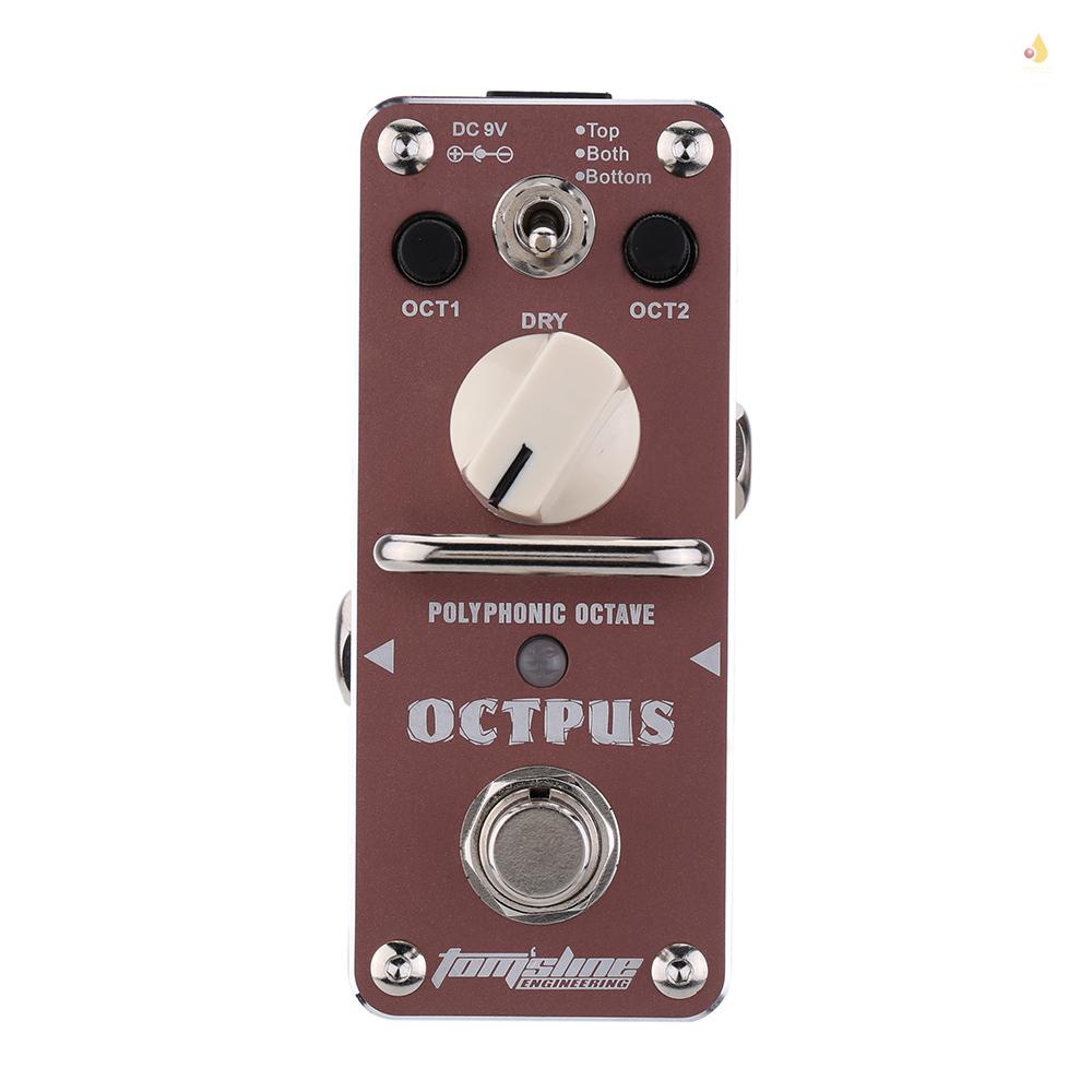 Bàn Đạp Hiệu Ứng Đàn Guitar Điện AOS-3 Octpus Polyphonic Mini Hiệu Ứng Đơn