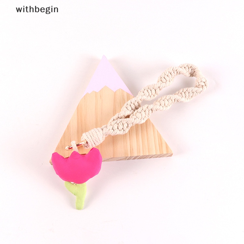 Vòng Đeo Tay / Móc Khóa / Túi Xách Bằng Vải Họa Tiết Hoa Tulip Phong Cách Hàn Quốc Thời Trang Cho Nữ