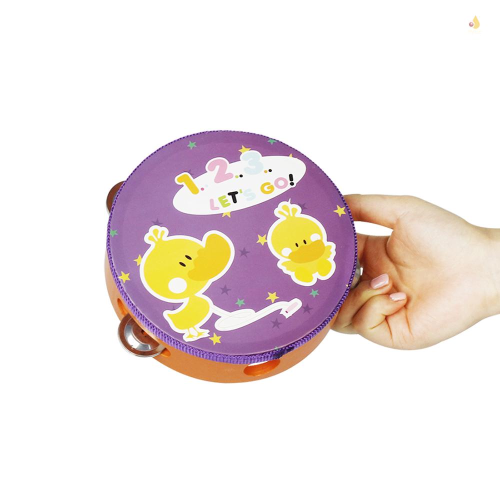 Trống Lục Lạc Tambourine Cầm Tay 6 &quot;Với 4 Mẫu Khác Nhau Bằng Kim Loại Cho Bé Chơi Trong Bữa Tiệc 1 Cái / Gói