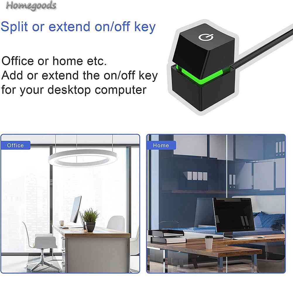 Dây Công Tắc Nguồn Mở Rộng 2m Nối Dài 2m Có Nút Bật / Tắt Cho Bo Mạch Chủ Máy Tính Để Bàn Mới Năm 2023