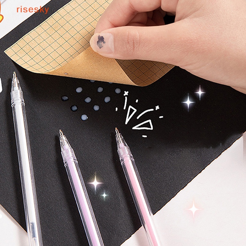 Bút Keo Họa Tiết Chấm Bi Độc Đáo Trang Trí Thủ Công DIY