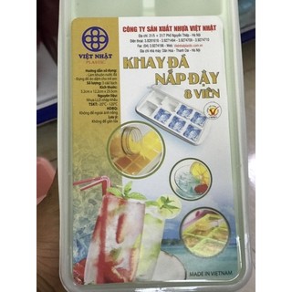 Khay đá nắp đậy 8 viên(6932)