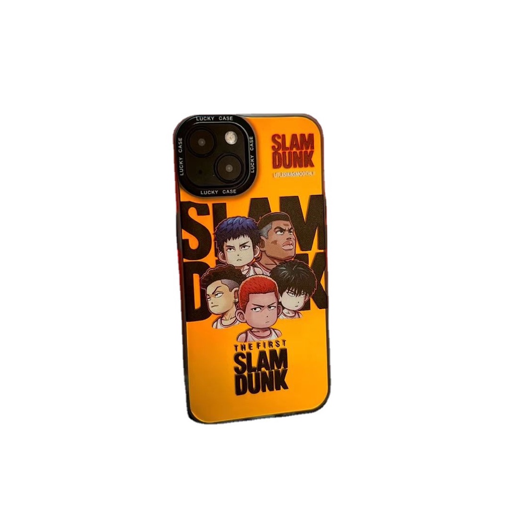 Ốp Điện Thoại In Hoạt Hình SLAM DUNK Màu Gradient Cho iPhone 14 Pro 14Plus 13 12 11Pro Max