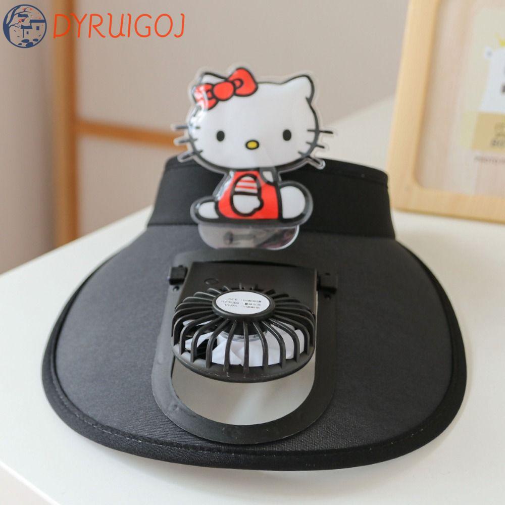 Mũ Chống Nắng Mùa Hè Có Quạt Hình Khủng Long / Chuột Mickey Rỗng Có Thể Sạc Lại Cho Trẻ Em