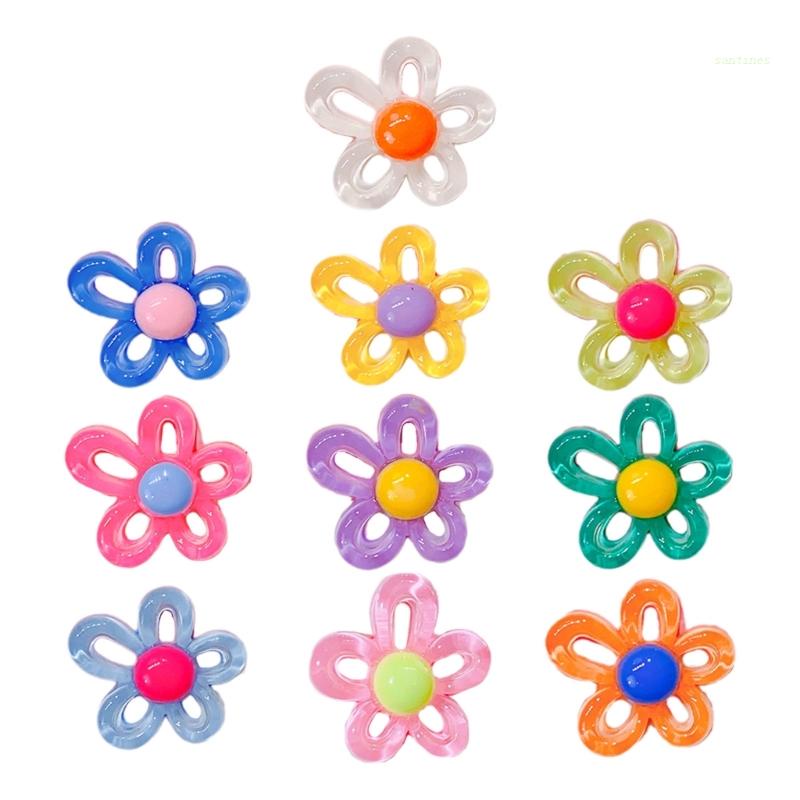 Mặt Dây Chuyền Hình Hoa 10 Màu Kích Thước 31x29mm