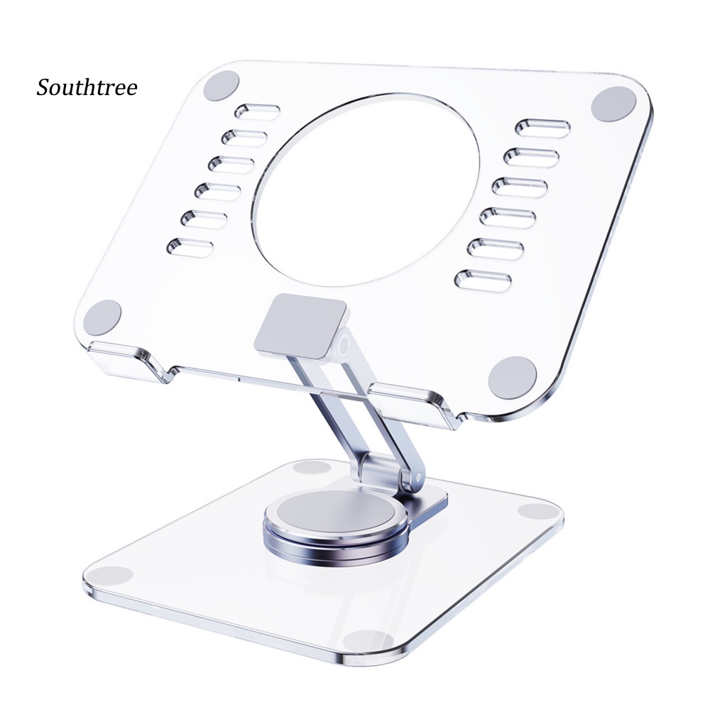 Giá Đỡ Máy Tính Bảng Để Bàn Trong Suốt Chống Trượt Xoay 360 Độ Tiện Dụng