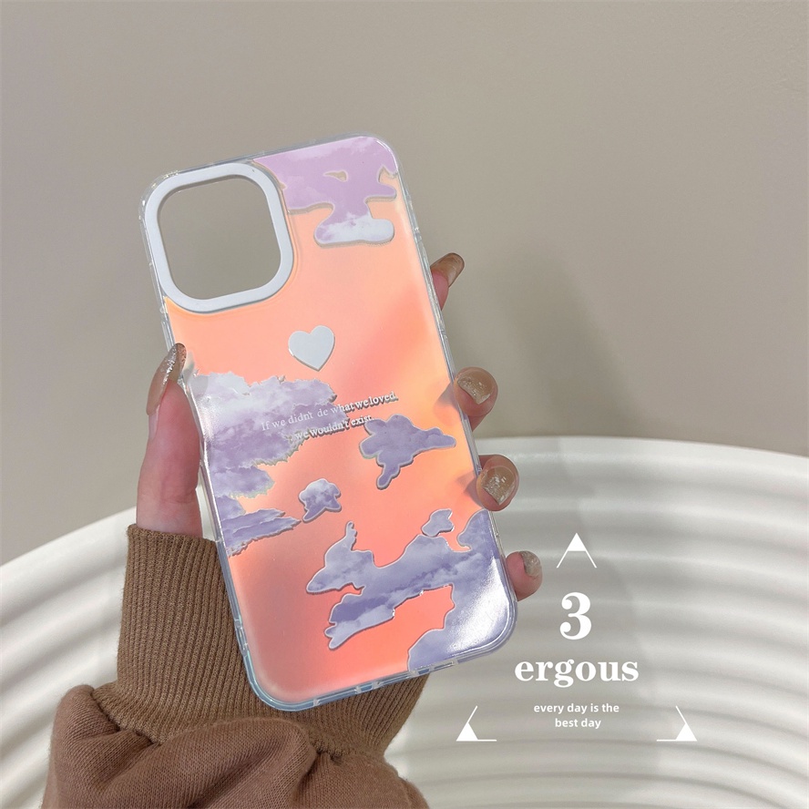 Ốp Điện Thoại Mềm Chống Sốc Màu Gradient Cho IPhone 14 13 12 11 Pro Max SE2020 X XR Xs Max 7 8 Plus