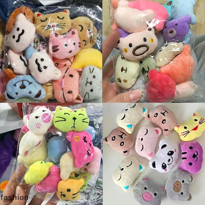 10pcs động vật dễ thương búp bê sang trọng 5-6cm kawaii thỏ gấu panda nhồi bông đồ chơi mini cô gái sang trọng claw máy búp bê phụ kiện búp bê nhỏ cho búp bê kẹp máy mini đồ chơi VN