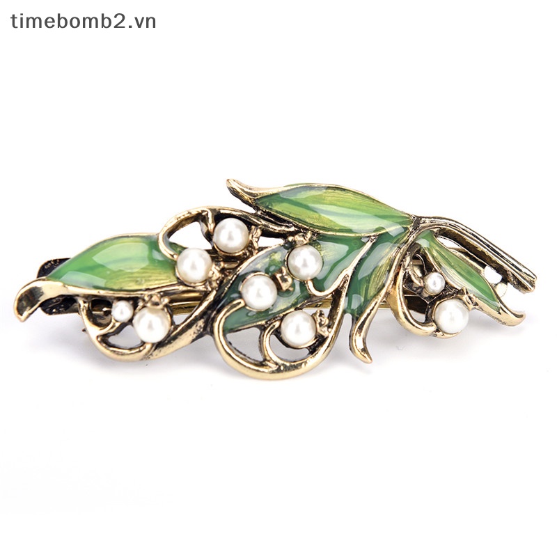 Kẹp Tóc Kim Loại Hình Cành Cây Phong Cách Vintage Thời Trang Cho Nữ