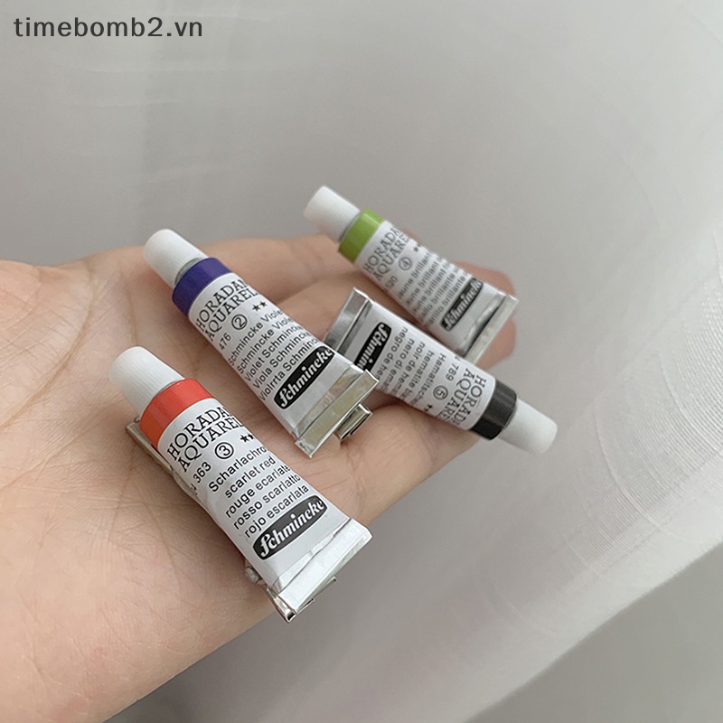 {Timebomb} Kẹp Tóc Mỏ Vịt Màu Nước Sơn Thủ Công Sáng Tạo Vui Nhộn Cho Nữ