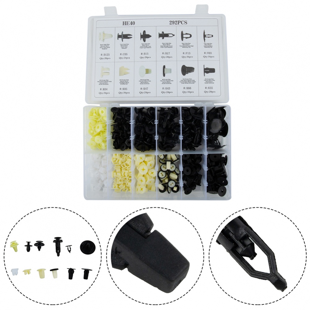 Set 292 Đinh Tán Phụ Tùng Cao Cấp Cho Xe Ô Tô Fender