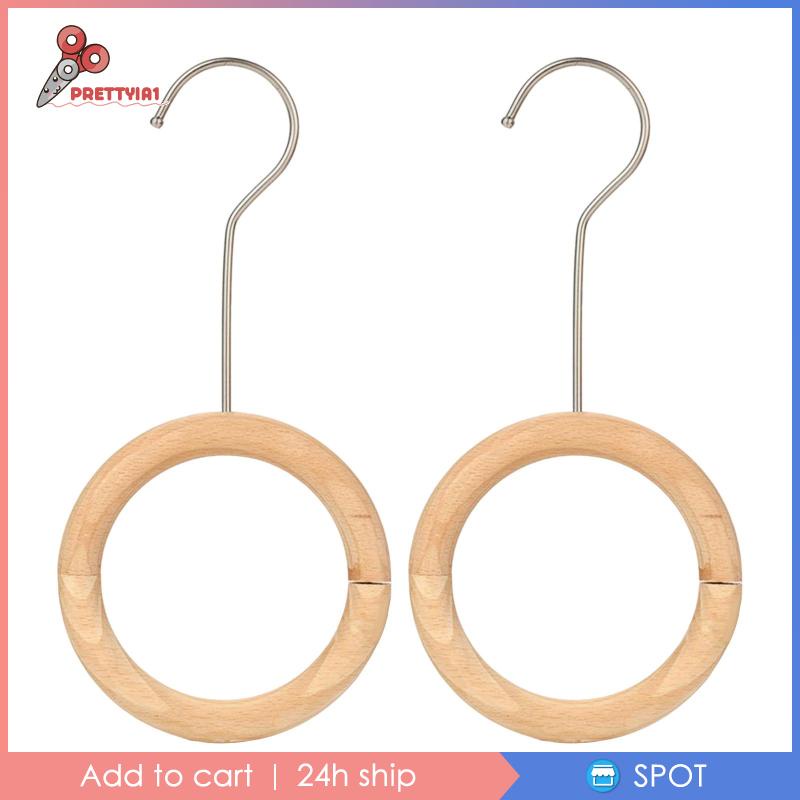 [Prettyia1] Giá Đỡ Khăn Quàng Cổ Thắt Lưng Bằng Gỗ Tiết Kiệm Không Gian