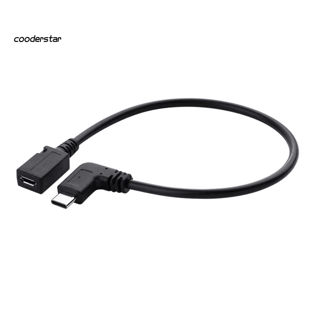 Dây Cáp 25cm USB 3.1 Type C Male Sang Micro USB 5-Pin Female Tiện Dụng