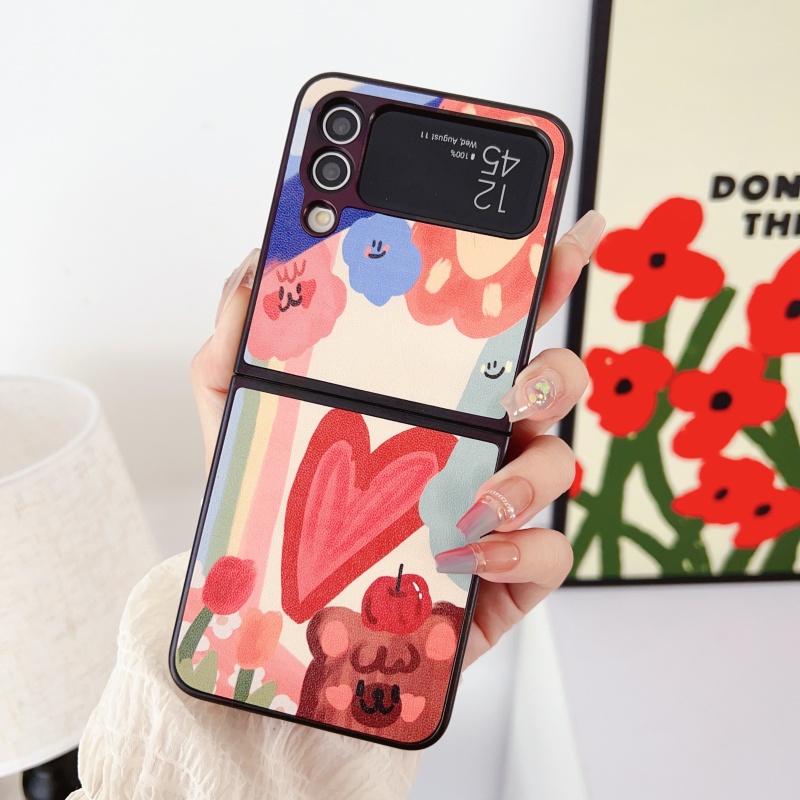 Ốp Lưng Họa Tiết Hoạt Hình Cho Samsung Galaxy Z Flip 4 Flip 3