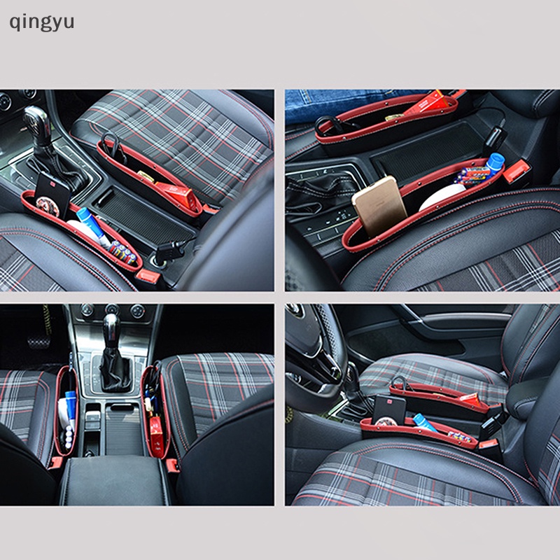 Túi Da PU Đựng Vật Dụng Gắn Khe Hở Ghế Ngồi Xe Hơi