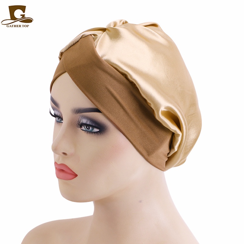 Mũ Trùm Đầu Bằng satin Phong Cách Dân Tộc Chăm Sóc Tóc