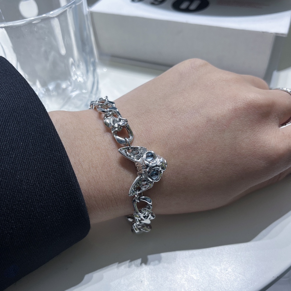 Vòng Đeo Tay Hình Mèo Phong Cách Hip hop Thời Trang