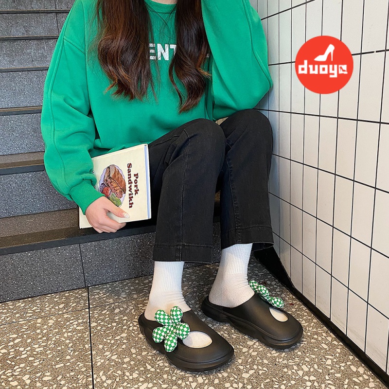Dép Đế Dày Phong Cách Phương Tây Thời Trang Mùa Hè 2022 Cho Nữ