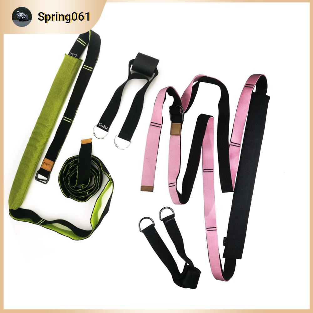 Spring061 Dây Tập Yoga Kéo Dài Lưng Đa Năng Uốn Cong Hỗ Trợ Huấn Luyện Cửa Eo Chân Co Giãn Đeo Cho Khiêu Vũ Gym