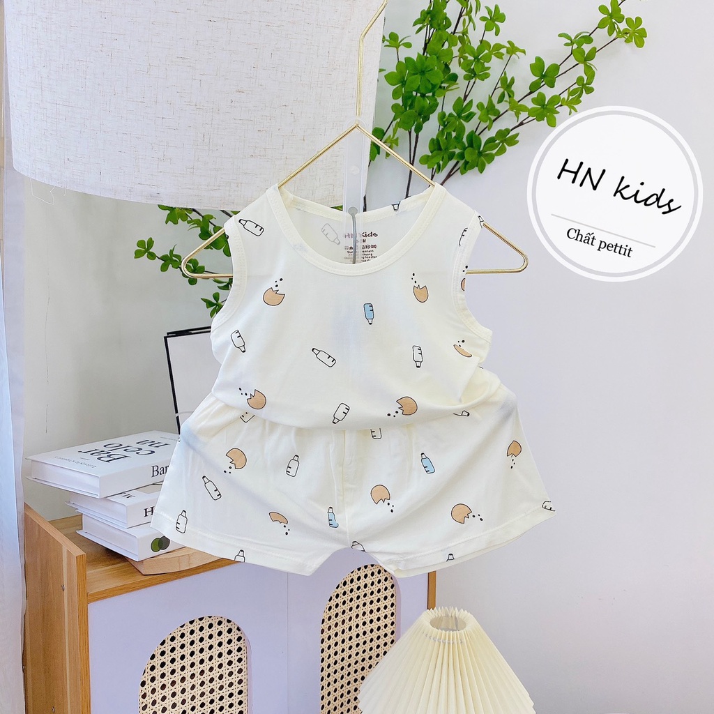B4003- Bộ SN cài vai họa tiết HN kids NB-18m12kg