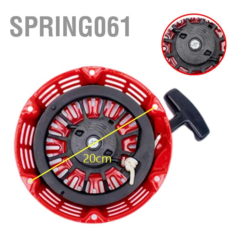 Spring061 GX390 Red Pull Recoil Starter Lắp ráp Bộ khởi động giật nhẹ bằng nhựa cho ô tô