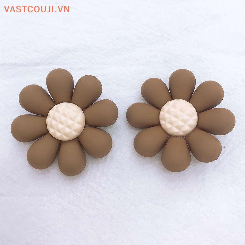 Set 10 Kẹp Tóc Hình Hoa Hướng Dương Màu Sáng Chất Lượng Cao DIY