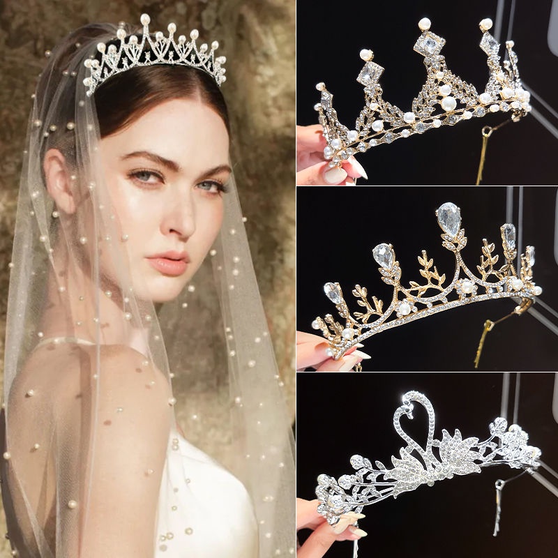 Vương Miện Cài Tóc Cô Dâu / Sinh Nhật Chất Lượng Cao Thời Trang 2023 Mới 18 Tuổi