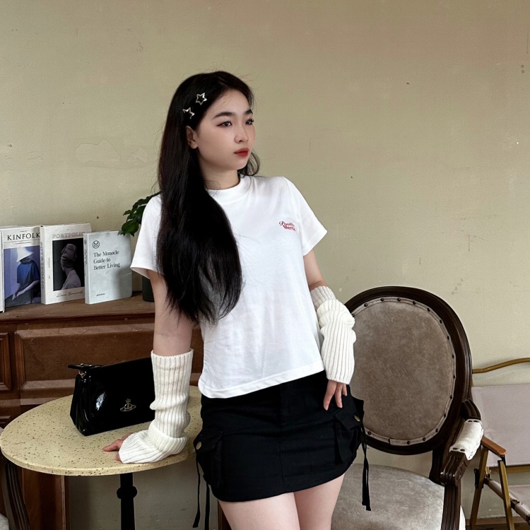 Áo Thun Baby Tee POSITIVE MENTAL 100% Cotton Mẫu Mới 2023