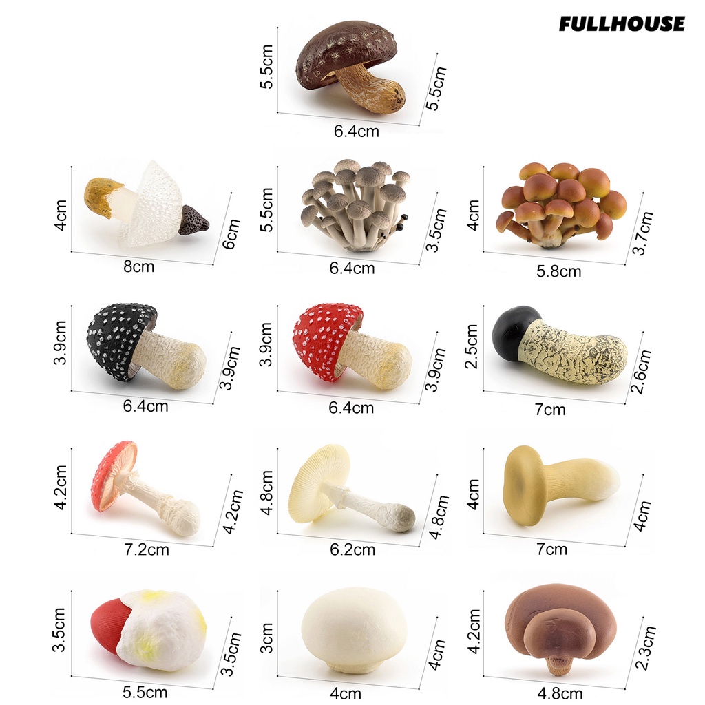 ❂Mô Hình Cây Nấm Mini Không Phai Màu Dùng Trang Trí Tiểu Cảnh