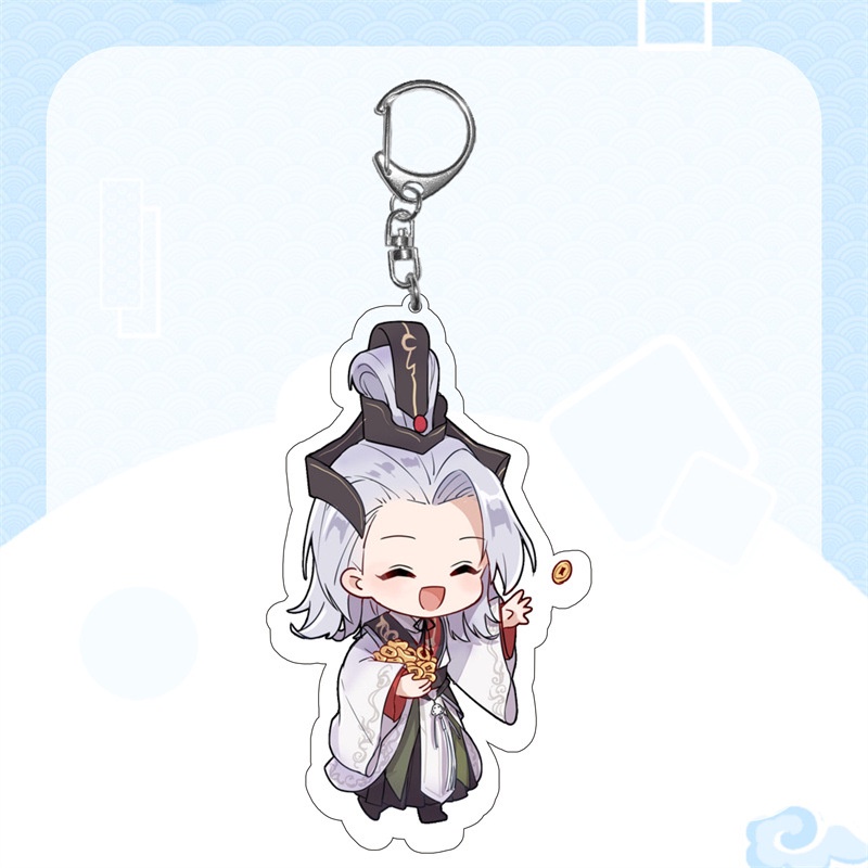 móc chìa khóa nhân vật ngôi sao mặt dây chuyền acrylic hoạt hình hai chiều