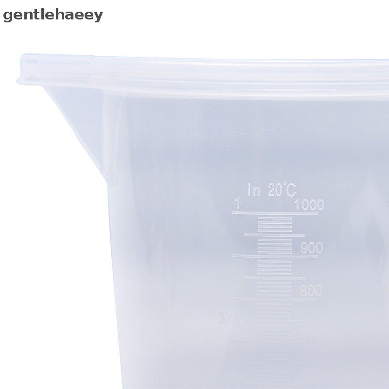 Cốc Đong Bằng Nhựa Có Nắp Đậy Và Tay Cầm Dày Tiện Dụng Cho Nhà Bếp